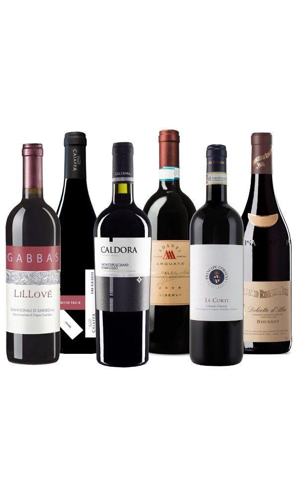 Classic Italian Reds (Case of 6 – Italian Red Wines)